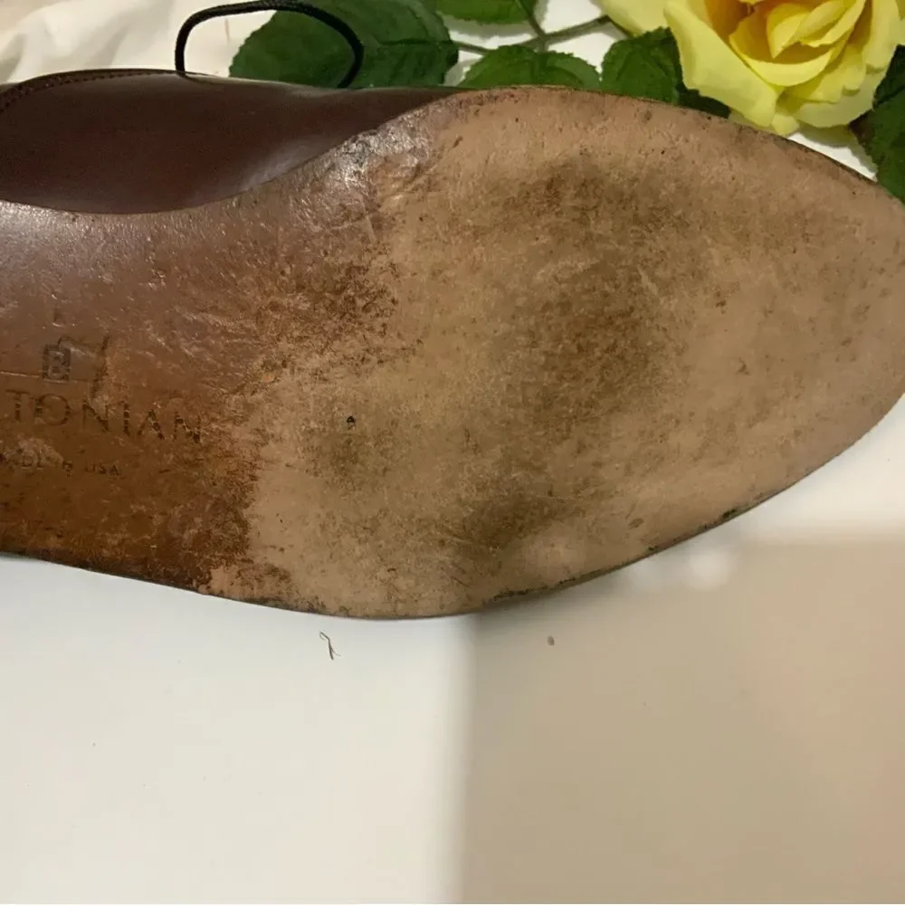 Bostonian Classics Burgundy Leather Cap Toe 9.5 M
